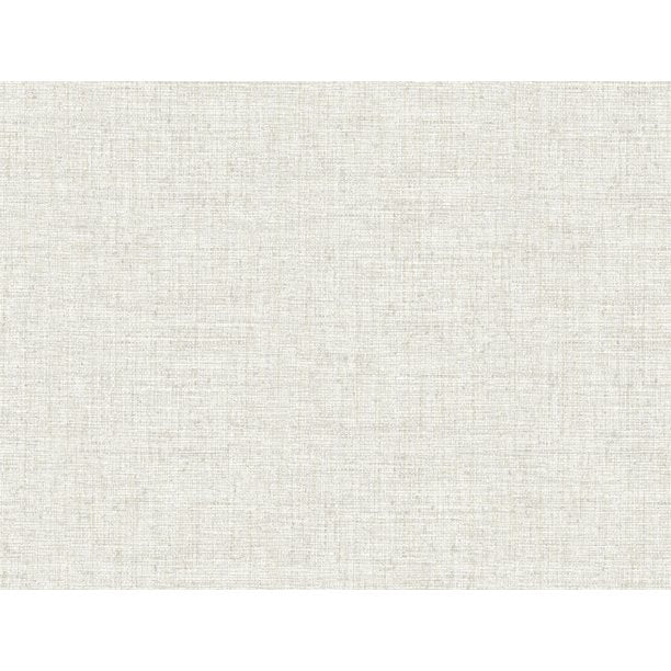 20 Ft x 27 In Papyrus Weave Peel and Stick Wallpaper White