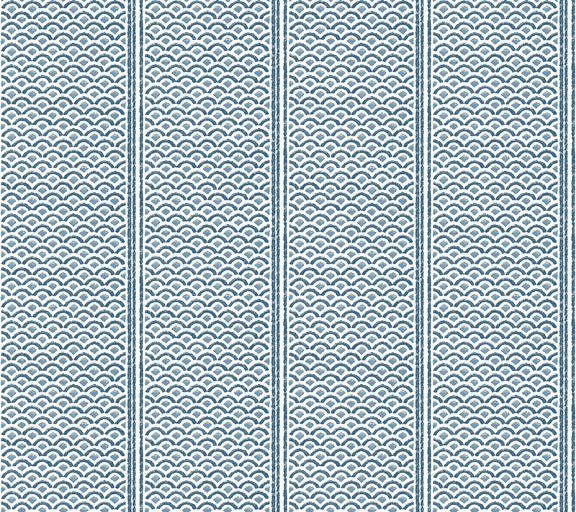 FB1459 Japanese Panels Blue Wallpaper 27" x 27', 2 rolls