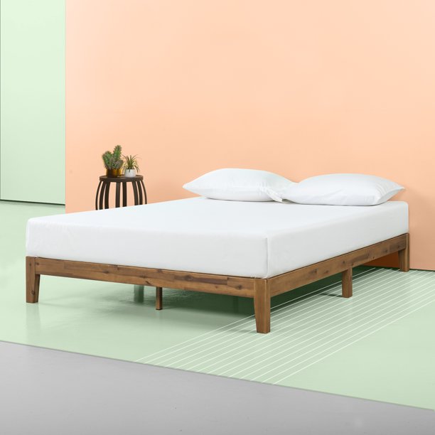 Zinus Lucinda 10" Wood Platform Bed Frame, Full