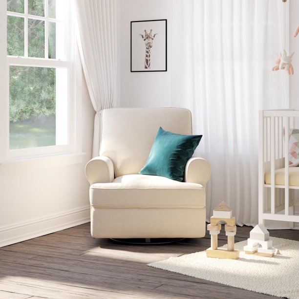 Baby Relax Tiana Reclining Glider Rocking Chair, Beige
