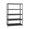 3200 Riveted Steel Shelving, 5-Shelf, 24Dx48Wx72H, Gunmetal Gray/Black