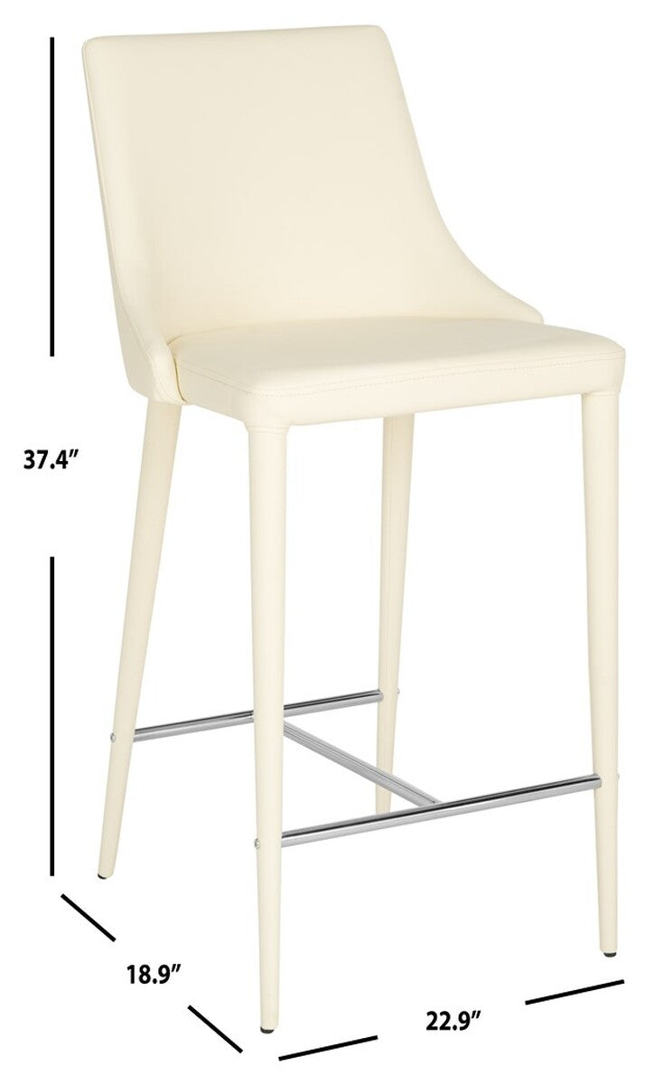 (AS IS) Summerset 26" Buttercream Counter Stool (Set of 2)