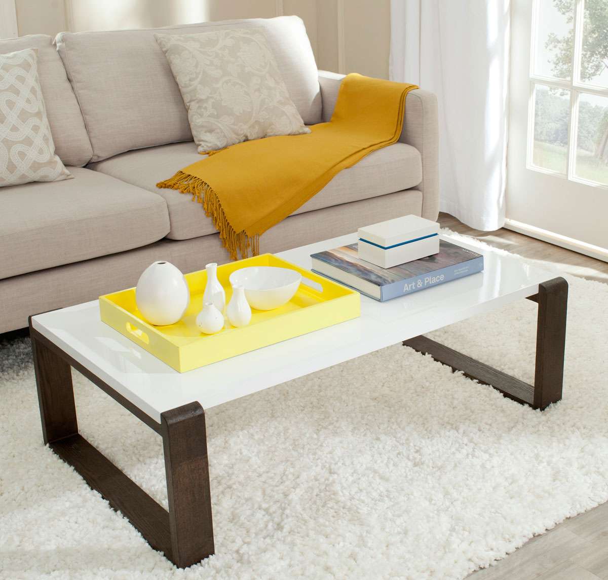 Bartholomew Mid Century Lacquer Coffee Table - #8636T