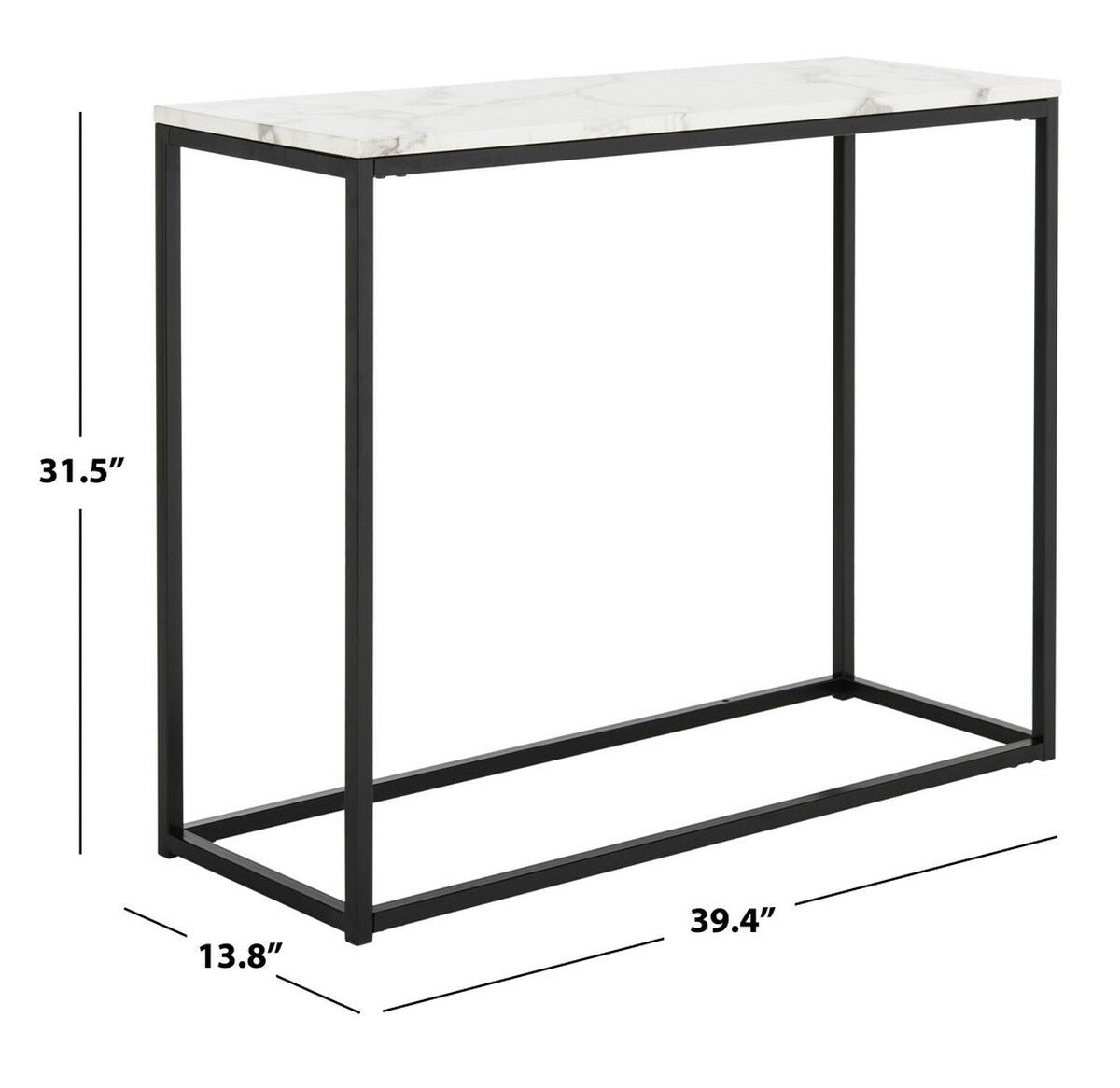 Baize Console Table, Black **Hardware Not Included** (#K6067)