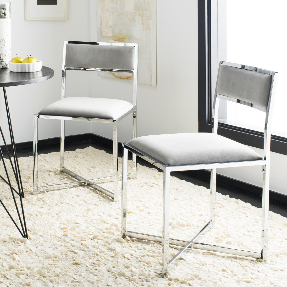 Menken  Chrome Side Chair (Set of 2) LX4716