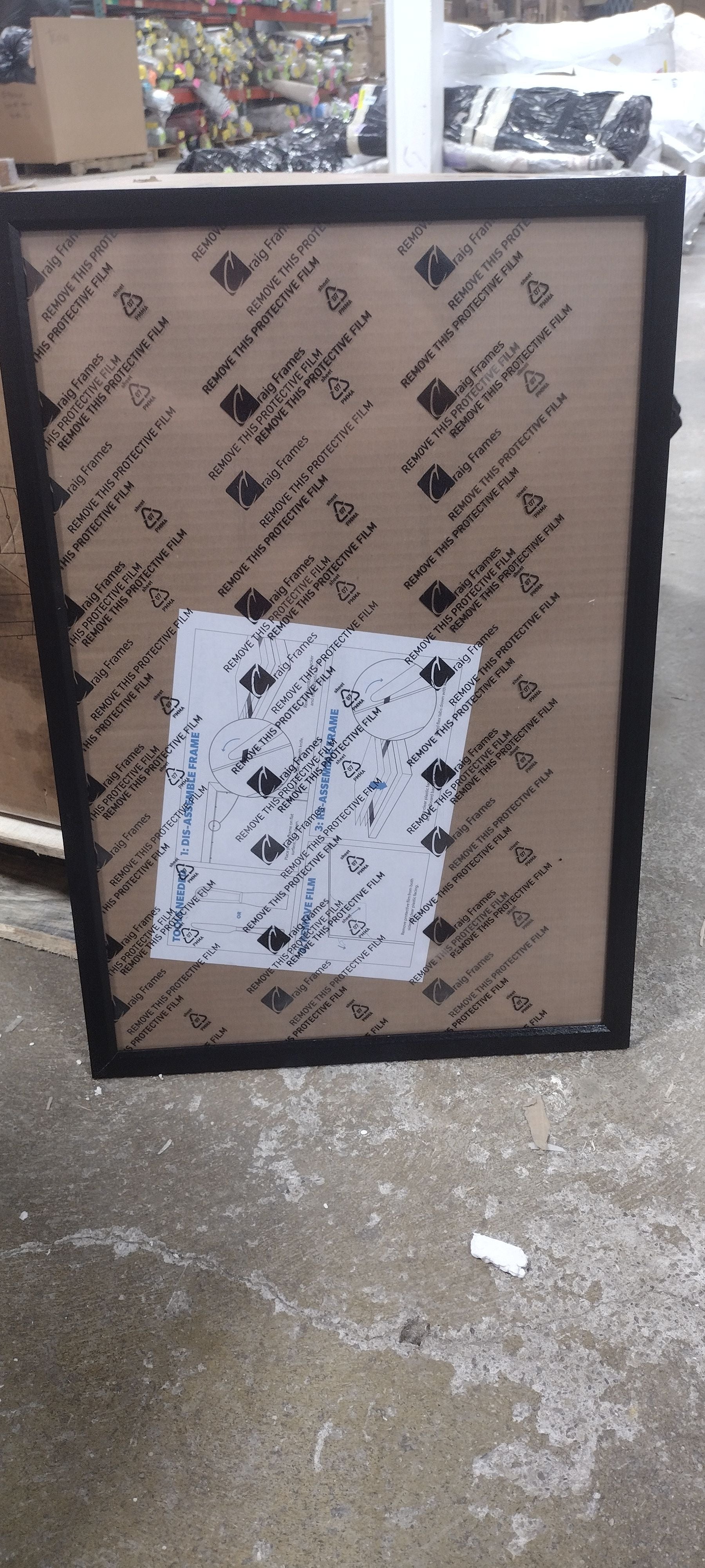 17"x 26" Picture Frame, Smooth Finish.765-Inch Wide, Black, (Set of 3)