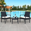 Geordie Outdoor 3 Piece Rattan Seating Group with Cushions (#K1170)