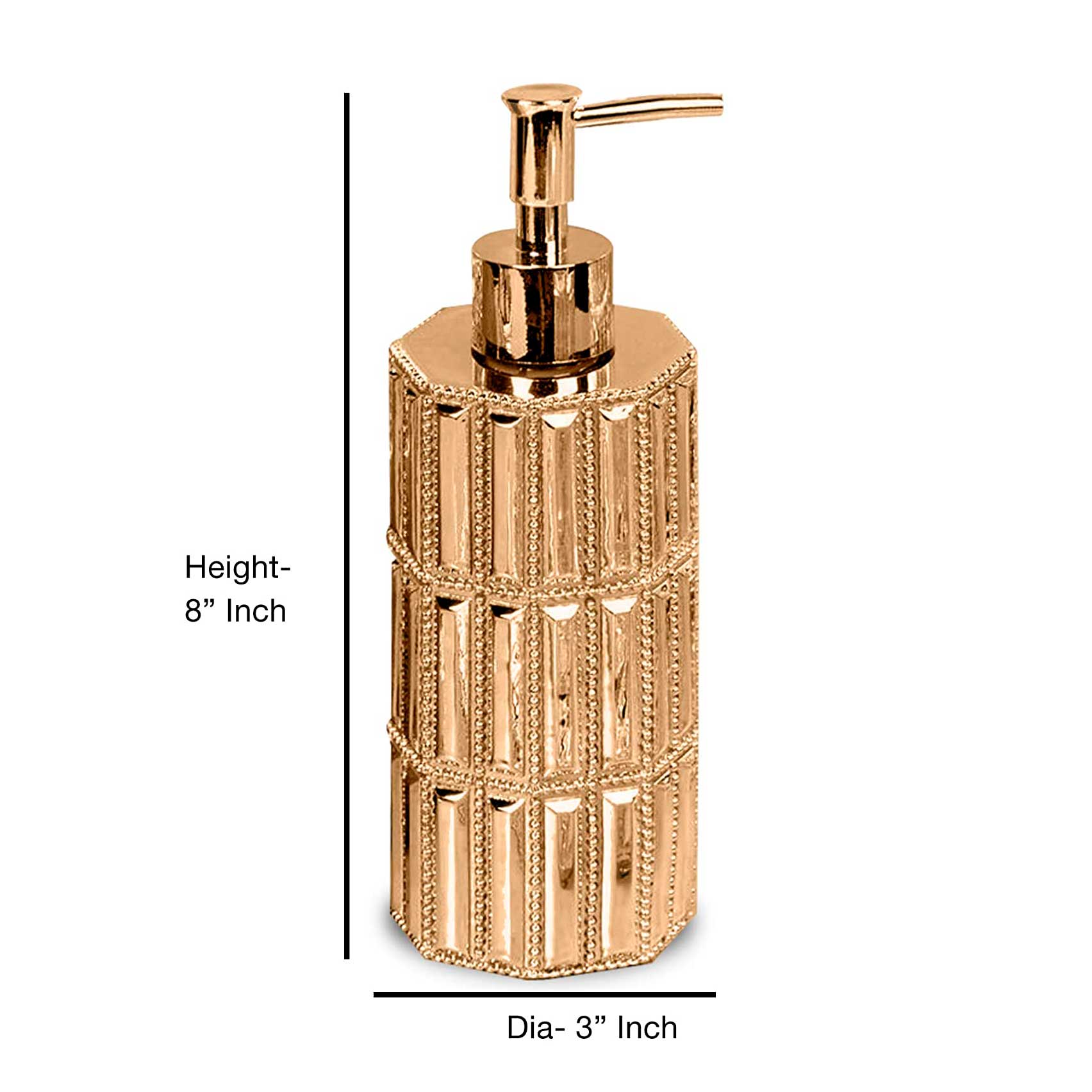 9 Piece Glitz Gold Bath Set