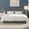 Regal Upholstered Bed, Dark Gray - Full (#K2521)