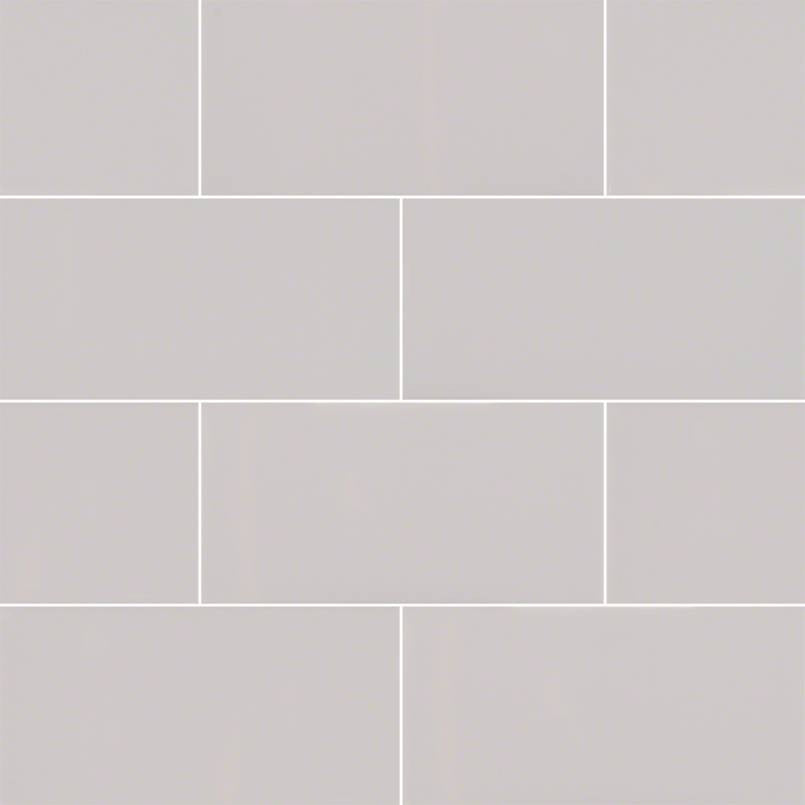 1 Box - Olean Largo 3" x 6" Ceramic  Subway Tile, Light Grey - 12.5 Square Feet (#K5067)