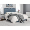 Upholstered Platform Bed, Blue - Full (#K2520)
