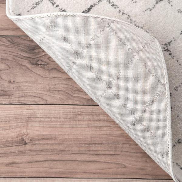 Blythe Modern Moroccan Trellis Gray Area Rug s rug244