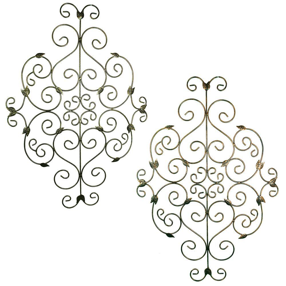 2 Piece Metal Wall Decor (#K1965)