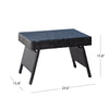 Benton Outdoor Side table, Dark Brown pt750