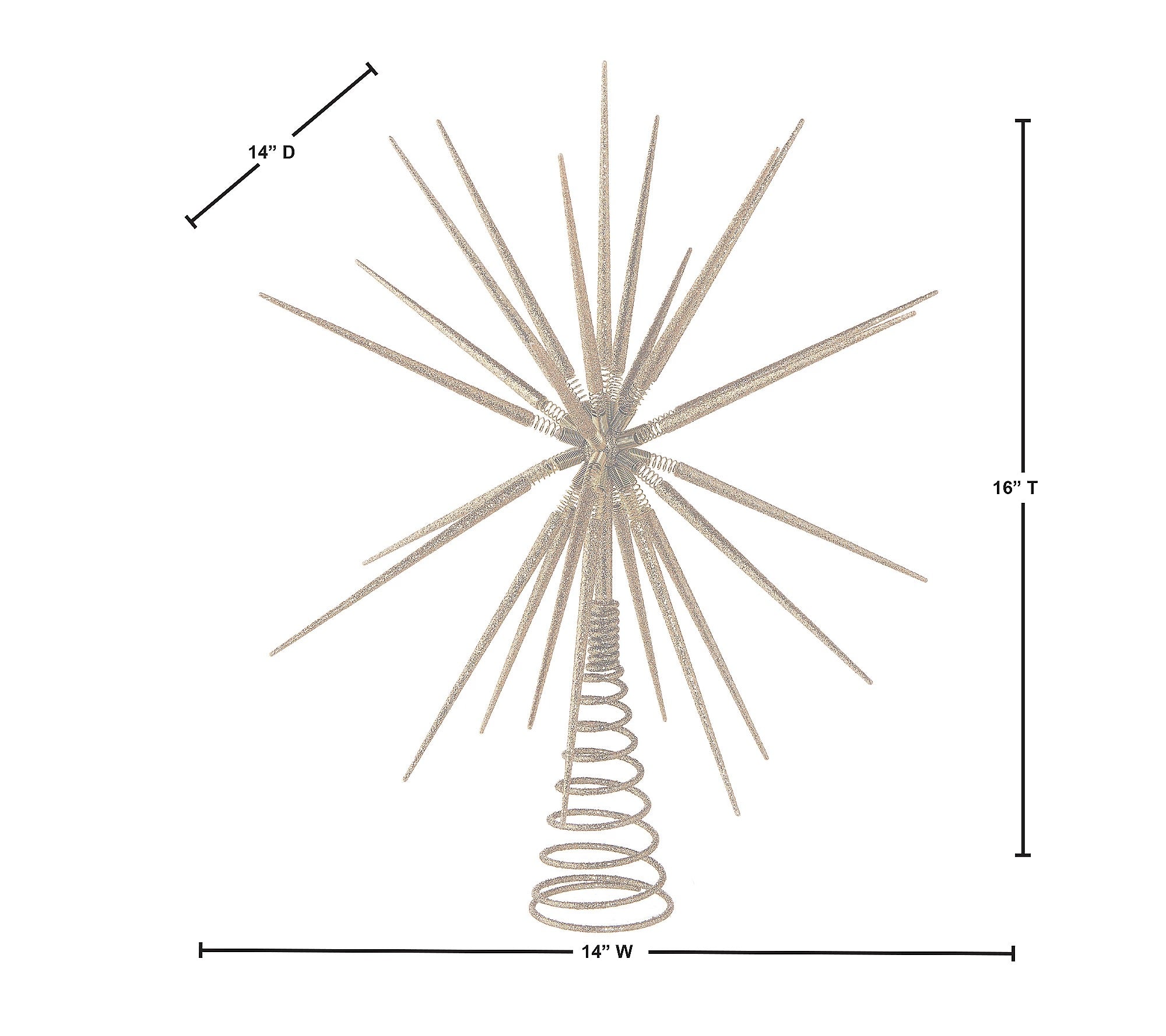 16" Starburst Tree Topper by Valerie KB1365-A5-B3-P1
