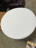 6 inch High Back Cushion for Round Ottoman in Sail White - TK Classics 020CUSHION-ROUND-WHITE CA319