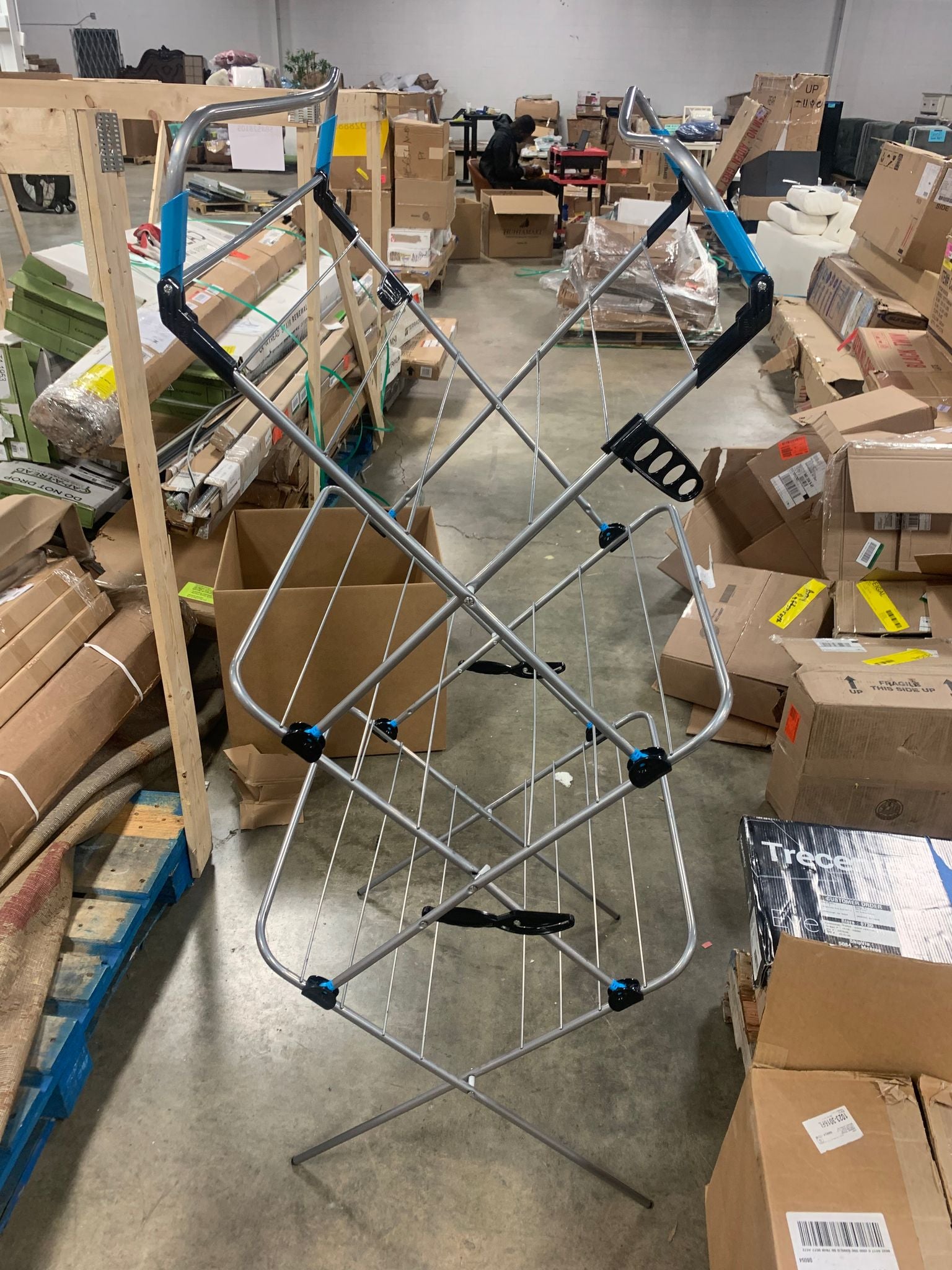 3 Tier Mesh Top Folding Drying Rack KB926