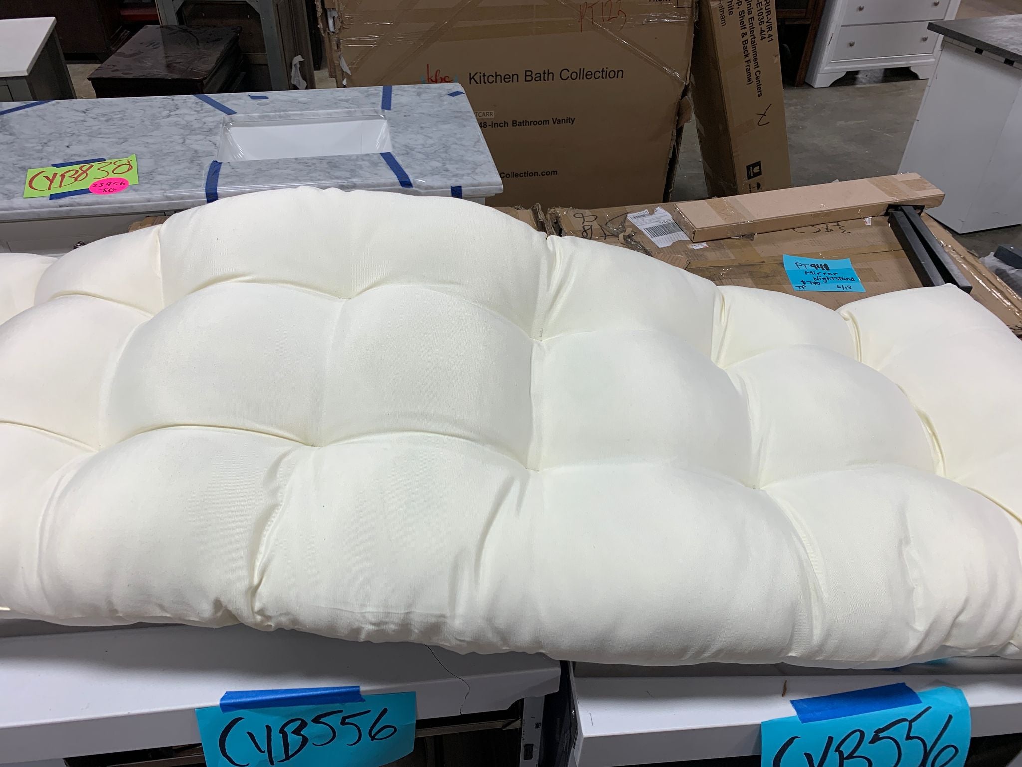 60" W x 19" D Twill Indoor Seat Cushion KB673