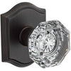Baldwin Reserve Crystal Single Dummy Knob with Traditional Arch Rosette (Set of 3) #HA302