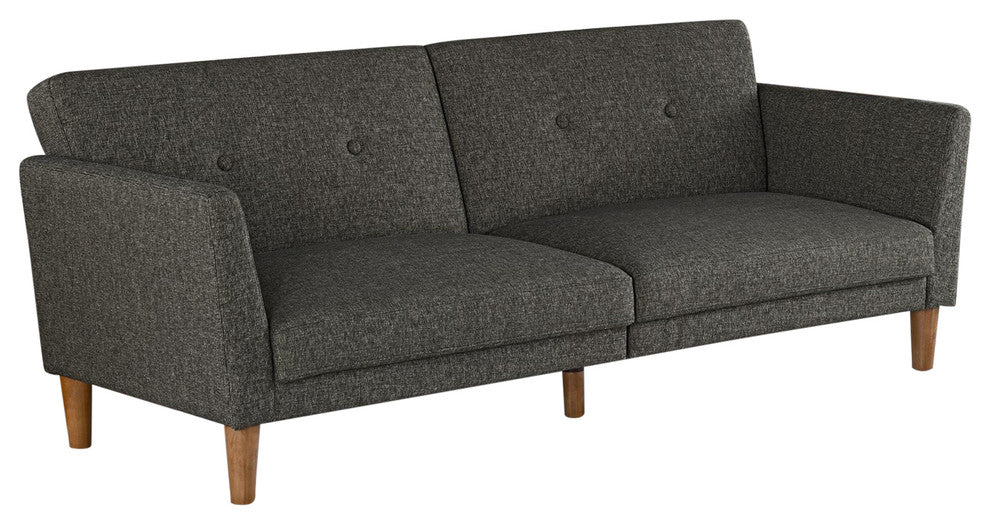 Regal Grey Linen Futon #CR2228
