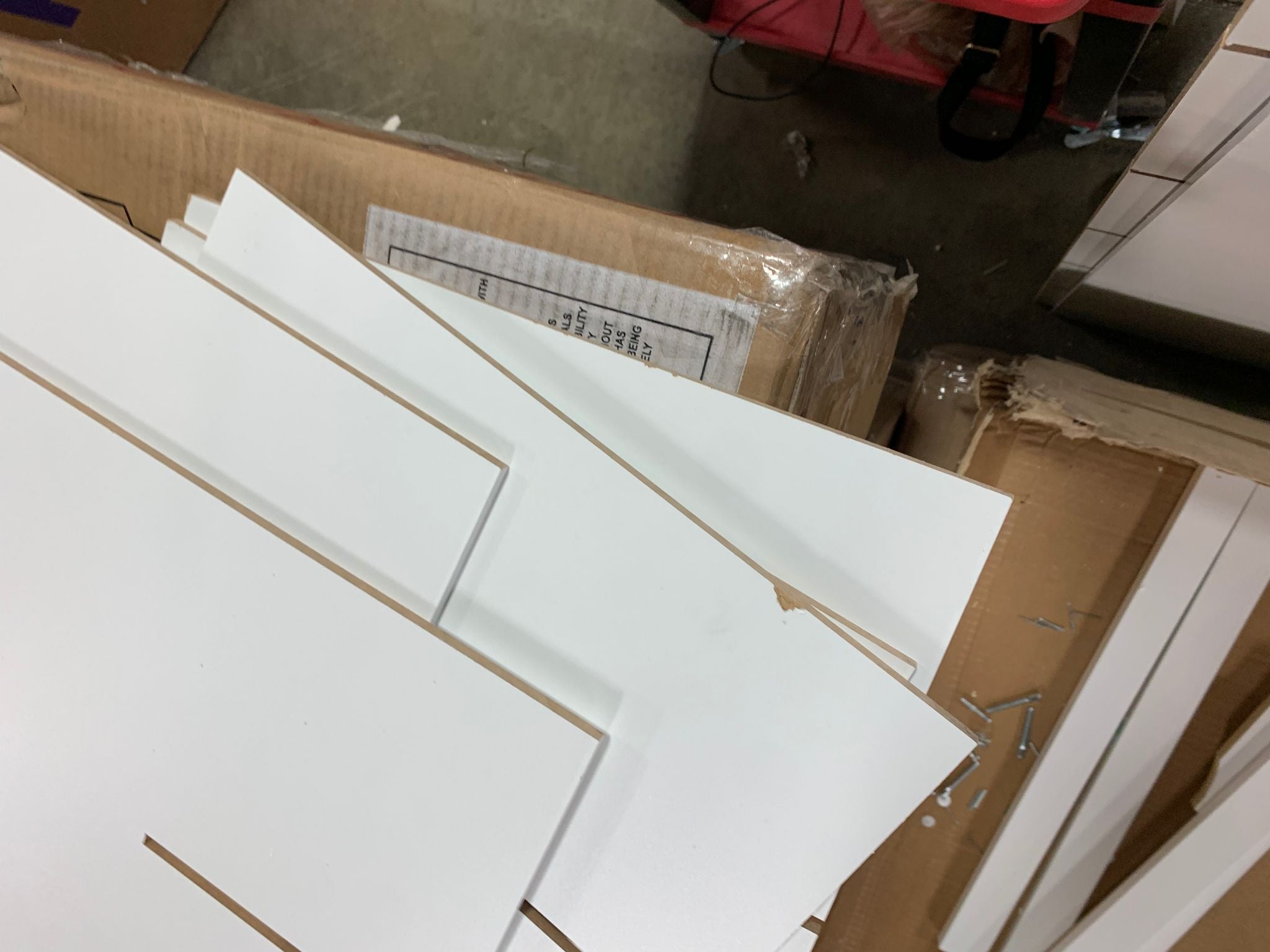White Sybil Shoe Storage Bench 24"x48"x16"