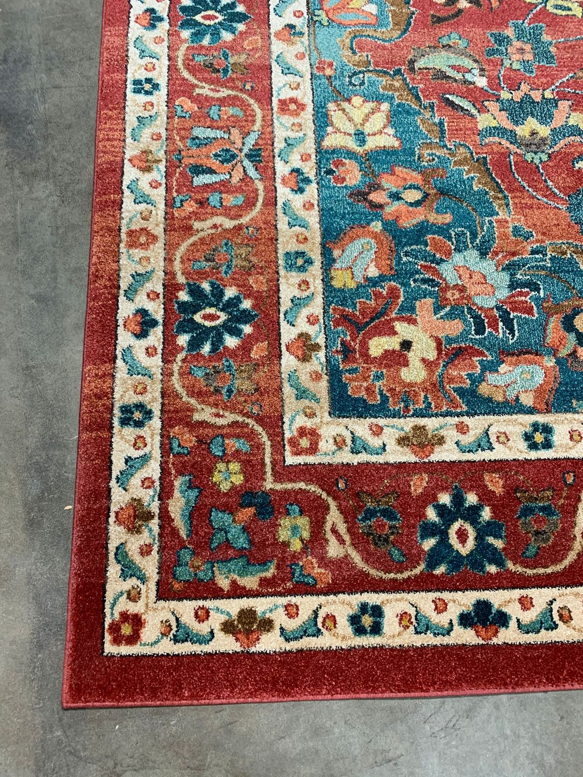 Bashian Buckingham Rust 9’4” x 13’ Area Rug ERUG302
