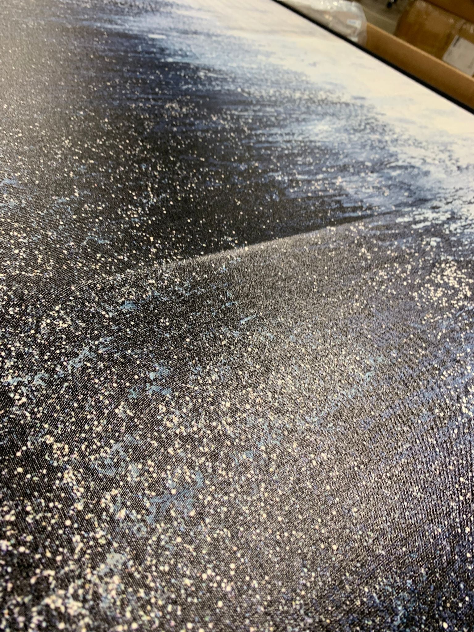 40" H x 60" W x 1.5" D Silver Spark by Nikki Chauhan - Graphic Art CYB232