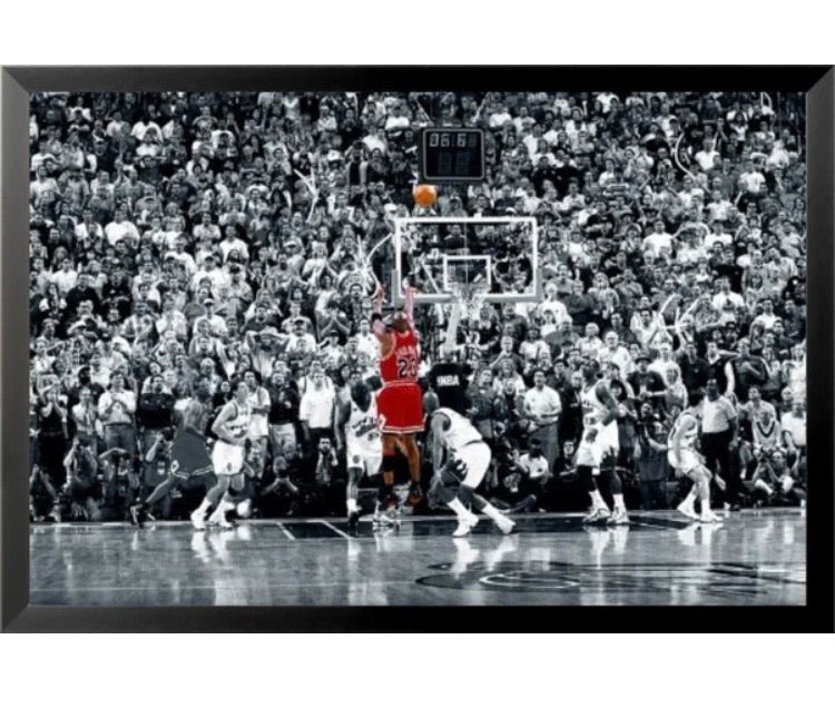 'Michael Jordan - the Last Shot'  Framed Photographic Print CG1805