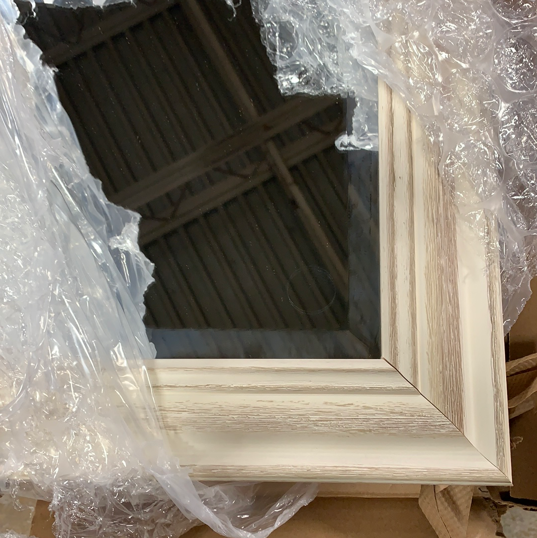 27" H x 33" W Marion Rustic Beveled Accent Mirror TTR293