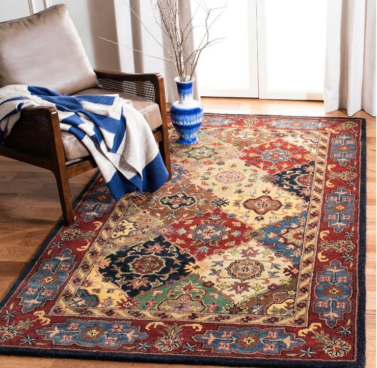 7'6"x9'6" Balthrop Oriental Handmade Tufted Wool Area Rug CG321