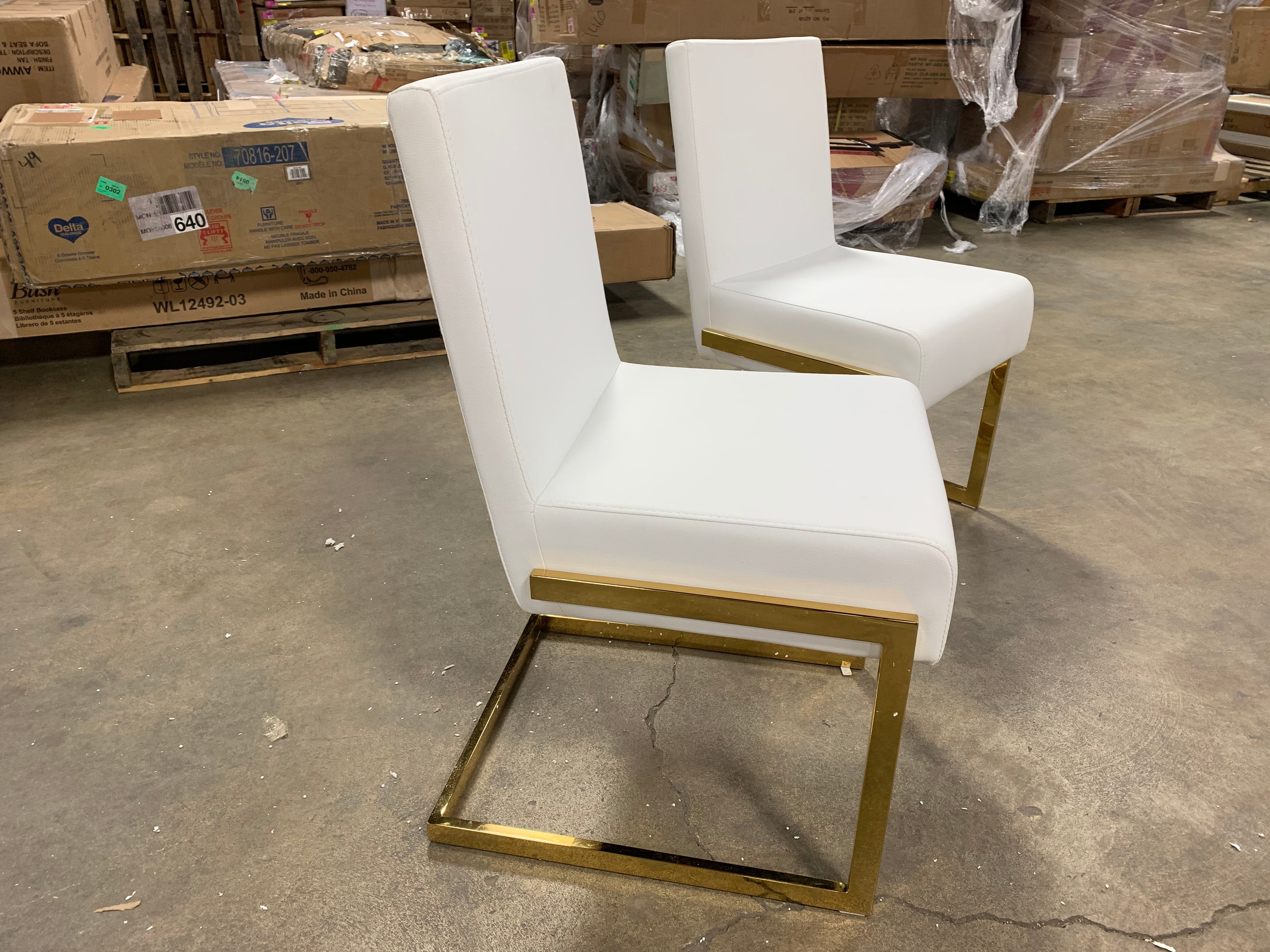Modern White Dining Chair (Set of 2)