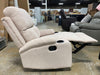 Beige Microfiber Wiener Manual Recliner