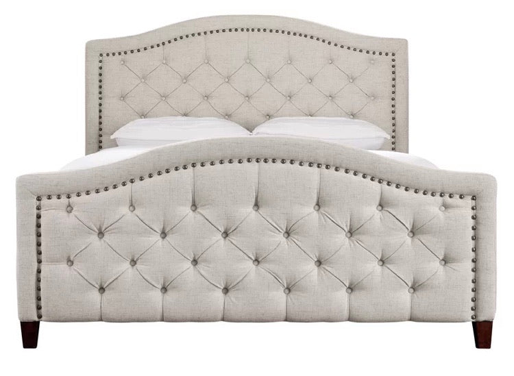 (Queen) Homefare Tufted Platform Upholstered Bed CG1921 (2 Boxes)