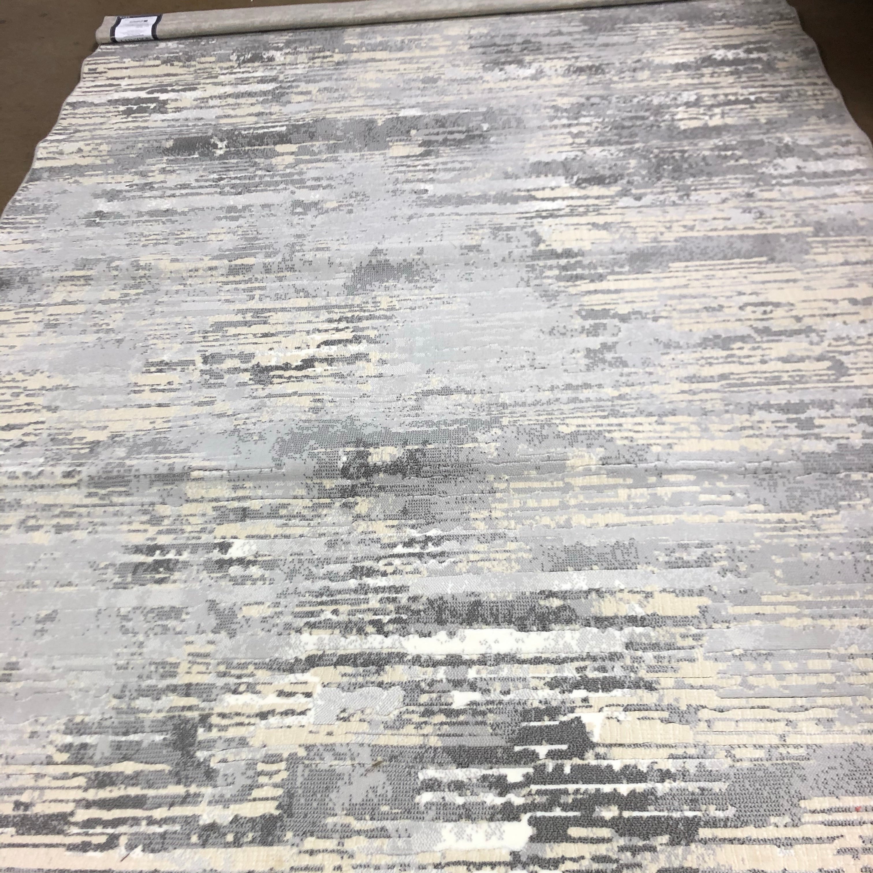 6'6"x9'6" Driggers Abstract Champagne Area Rug CG894