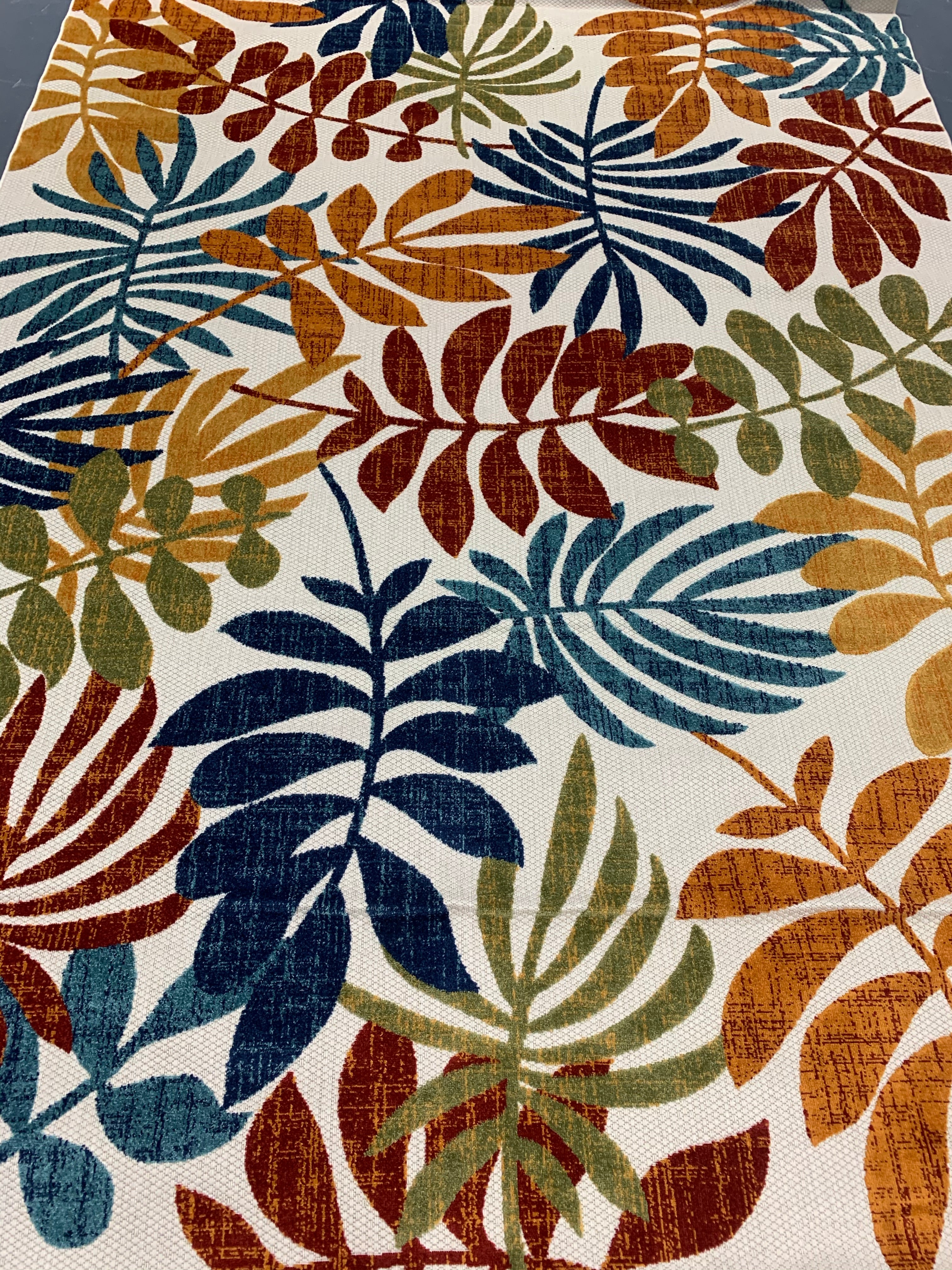 Cabana Power Loomed Cream/Red 9' x 12' Area Rug #142R