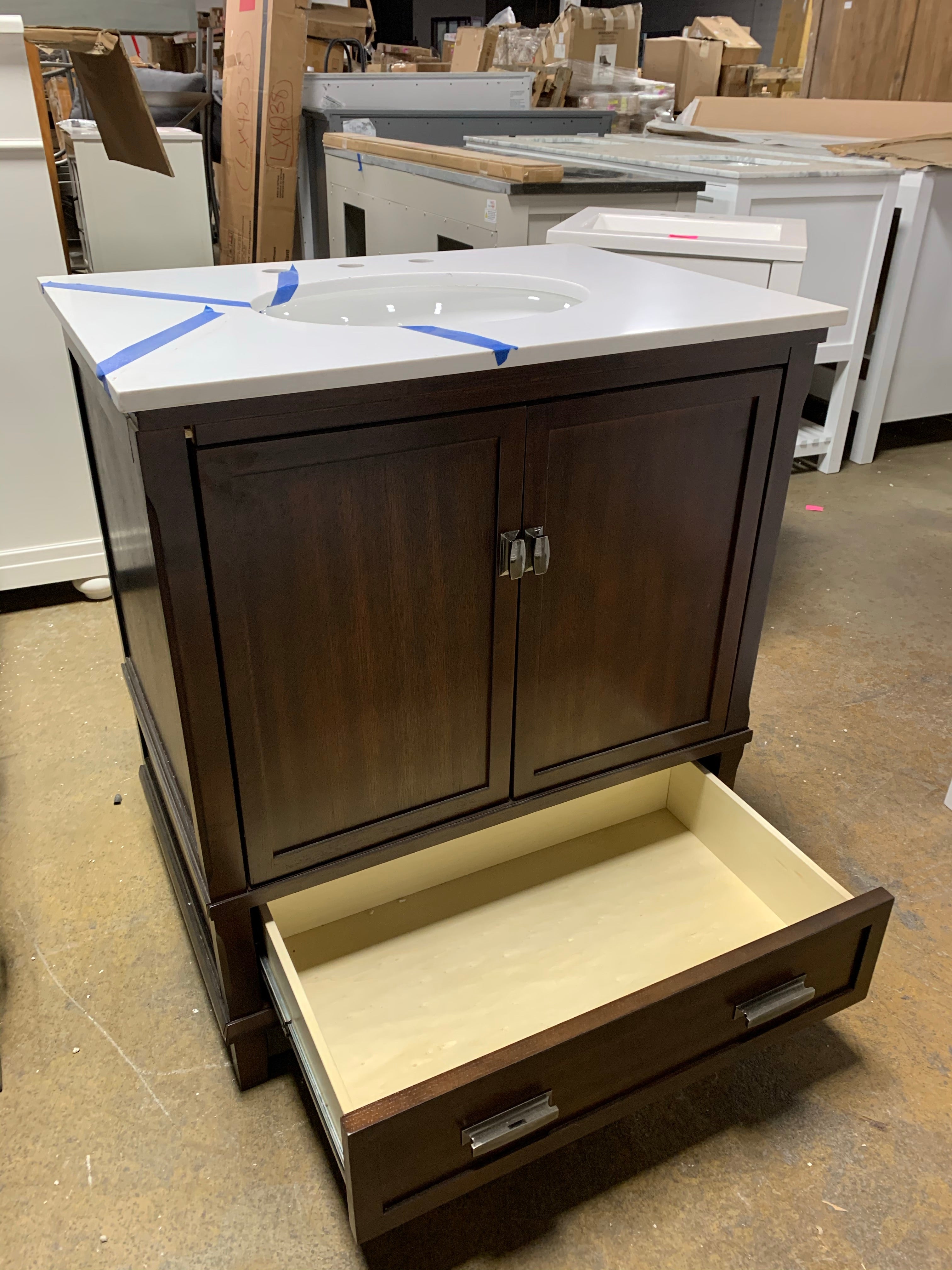30" Brown Single Vanity *As Is*