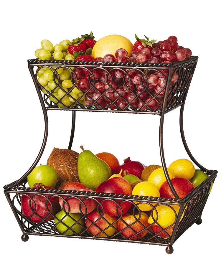 2 Tier Fruit Basket CG598