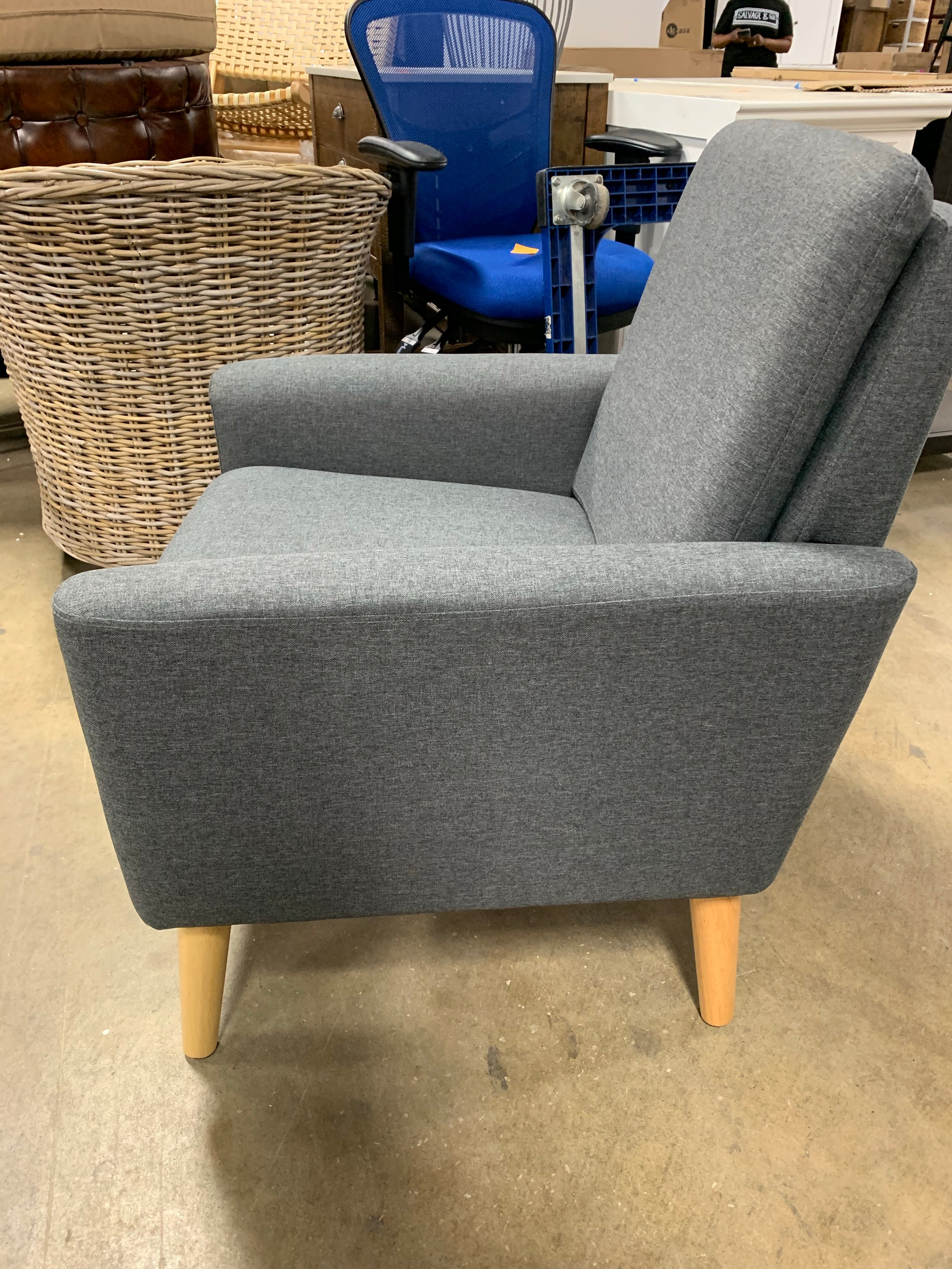 Belteau Armchair, Blue Gray