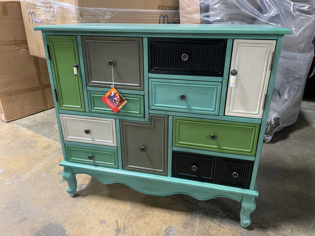 Coast to Coast Nine Drawer Multi Colored Dresser – Salvage & Co Indy