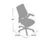 Linus Task Chair Burgundy CG1279