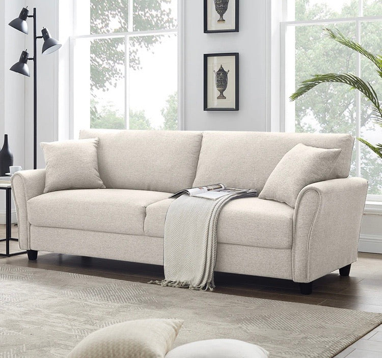 85" Modern Linen Couch JJ829