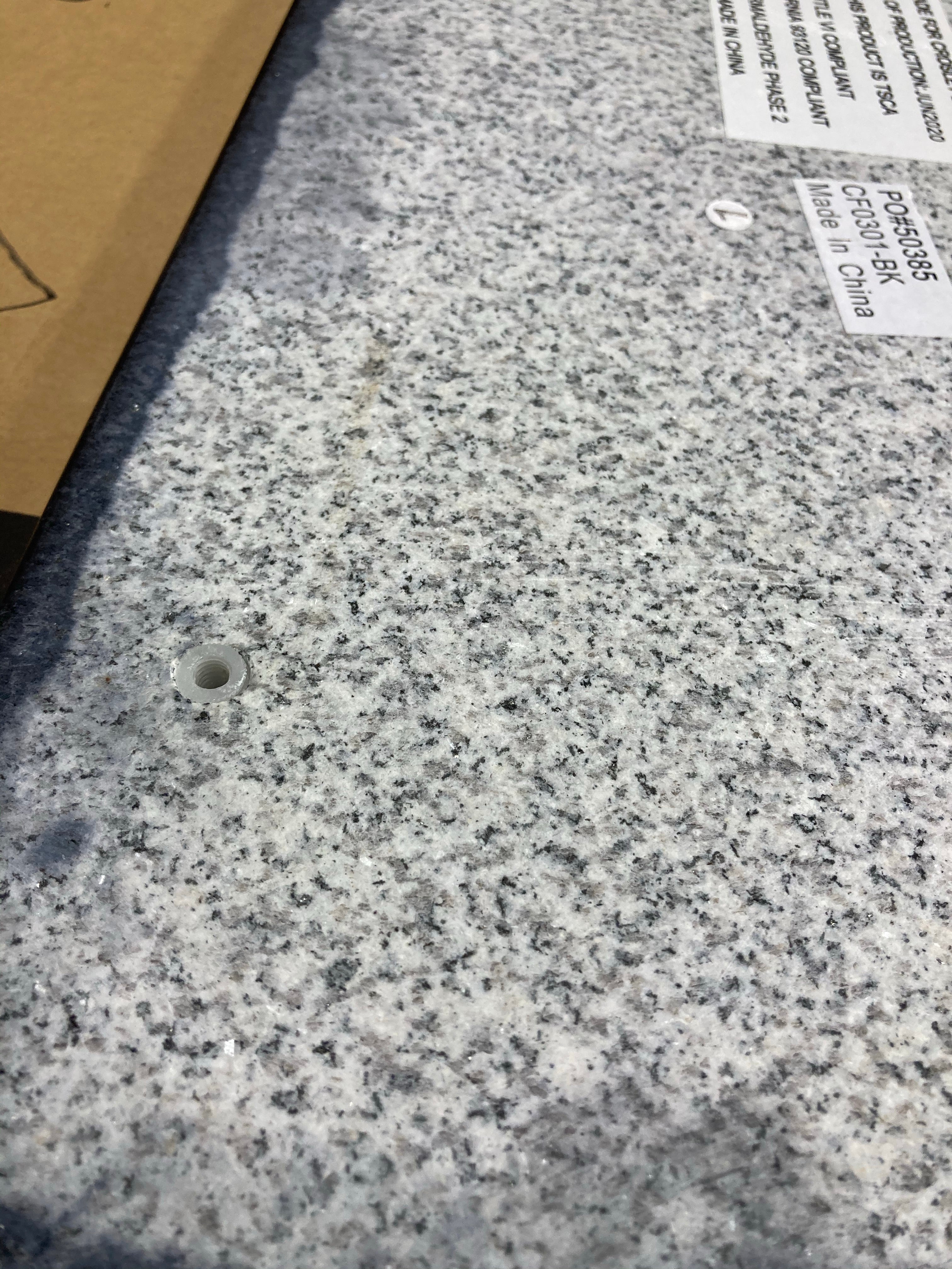 42" x 18" Black Polished Granite Slab/Top (#K6742)