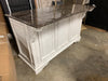 Magnolia Manor Antique White Kitchen Island with Granite Top