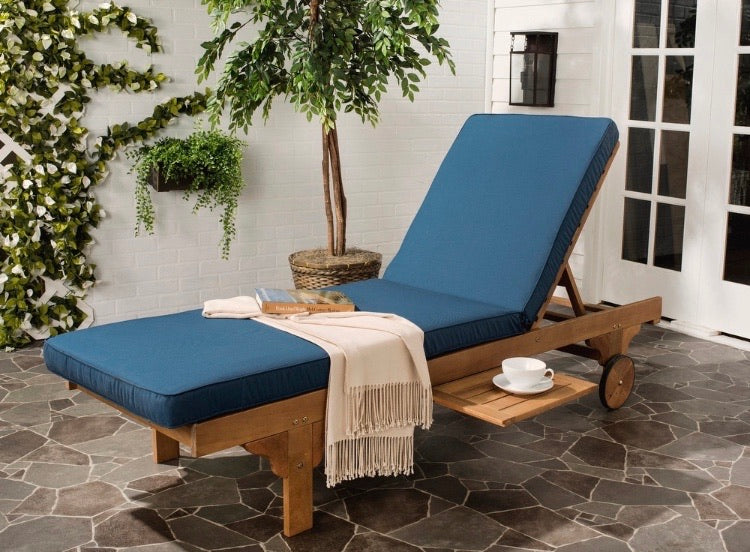(Set of 2) Newport Outdoor Chaise Lounge with Cushion CG842