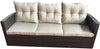 Beige 2 Piece Rattan Sofa Seating Group with Cushions K8070