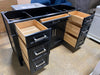 60' Black Single Vanity-No Counter Top