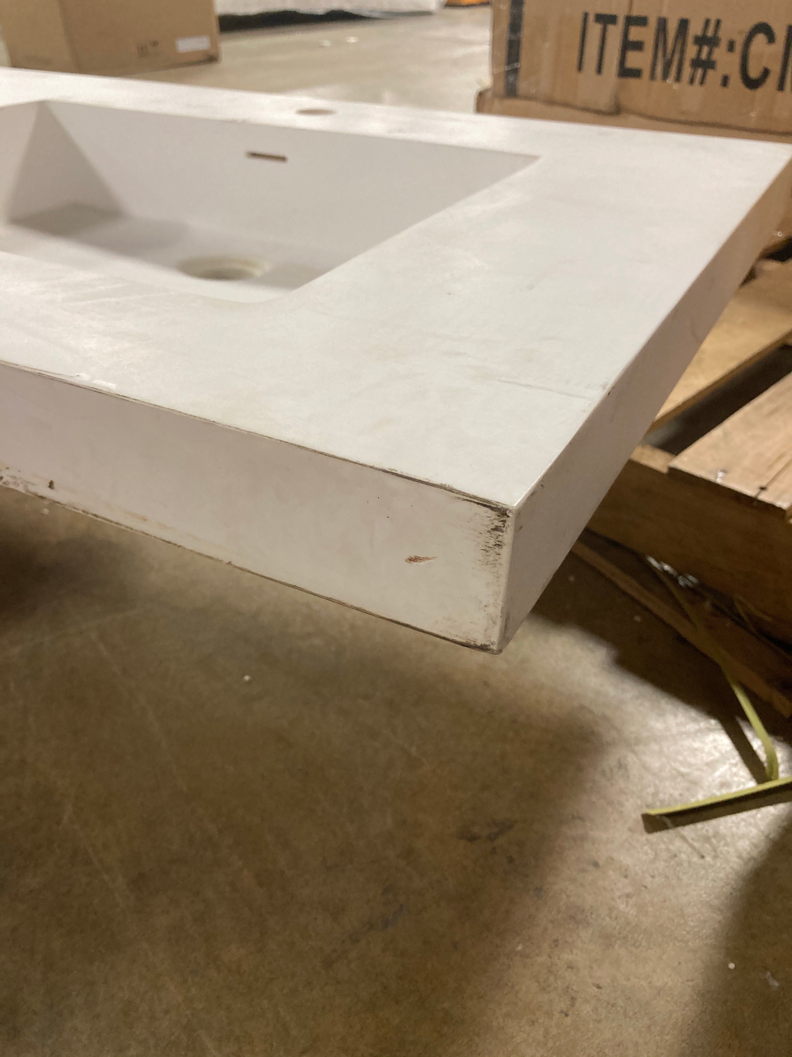 73" x 22" Quartz Double Vanity Top **AS IS** (#K3467)