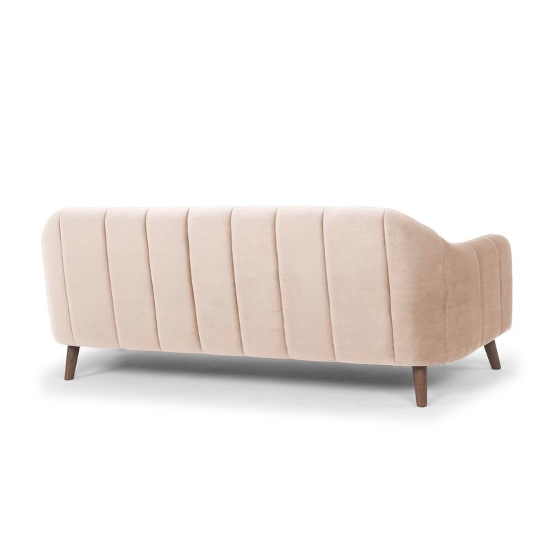 Boevange-sur-Attert 81" Wide Velvet Recessed Arm Sofa K7573
