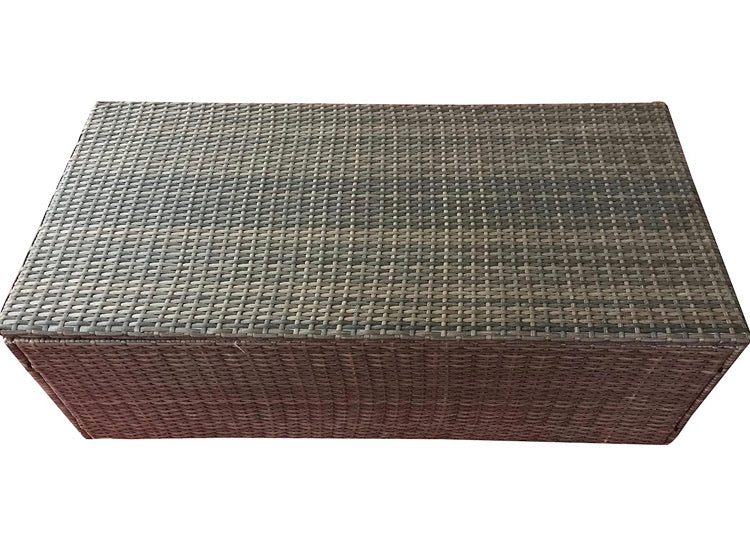 2 Piece Patio Sofa and Storage Coffee Table Set, Beige **Sofa + Coffee Table Only** **Hardware Not Included**
