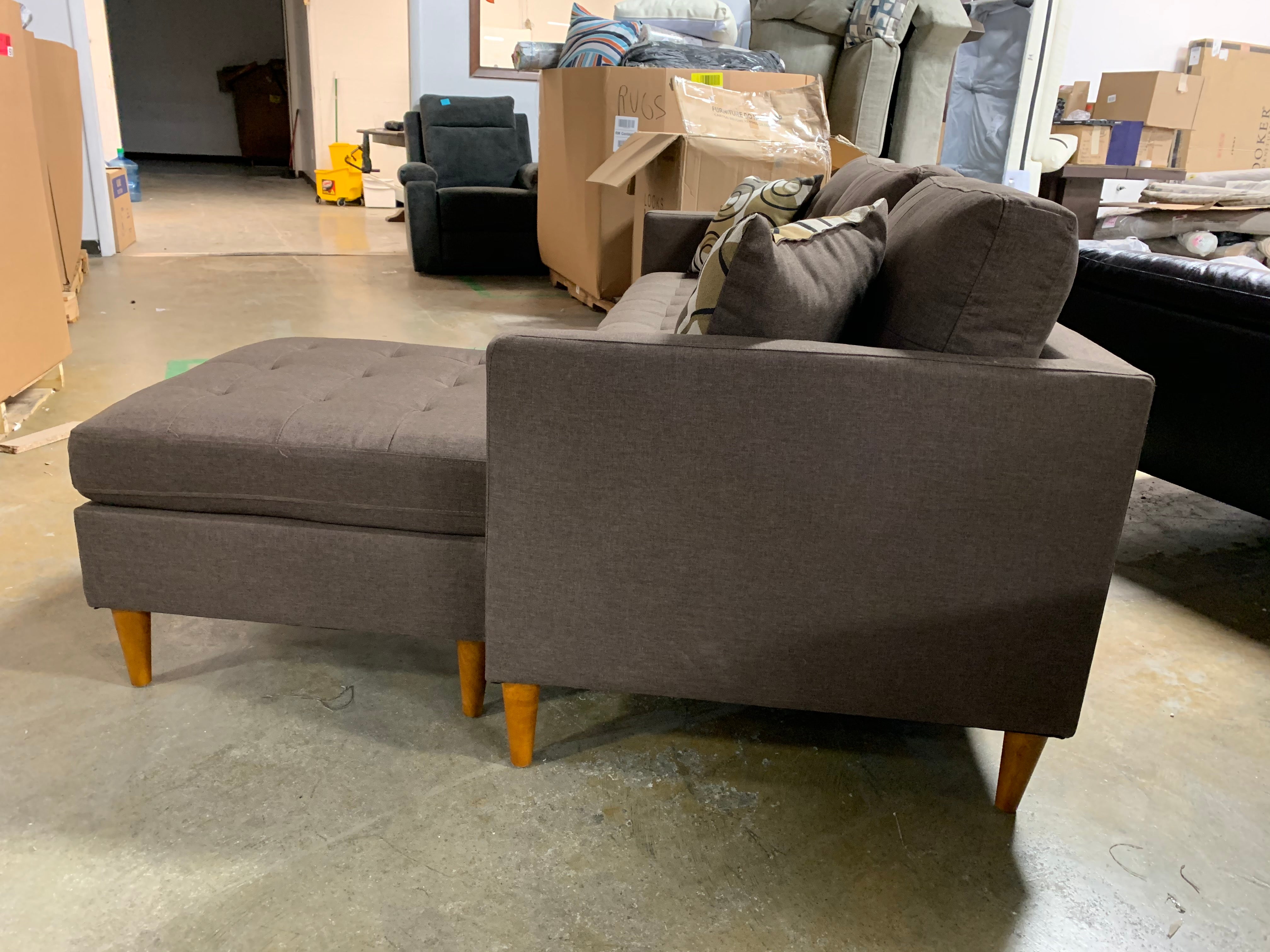Haskell 86" Reversible Sectional
